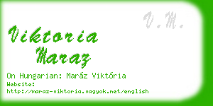 viktoria maraz business card